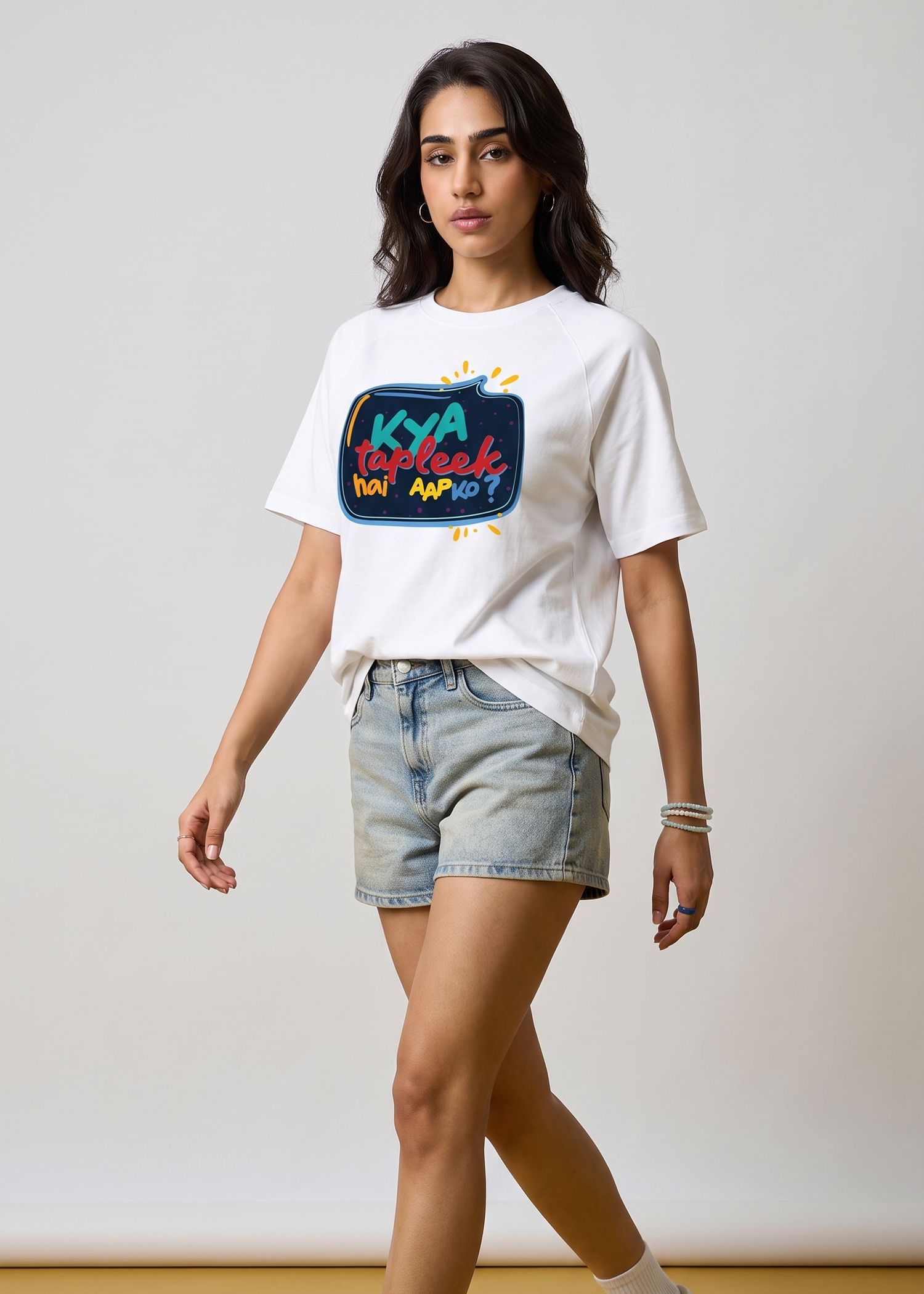 Kya Tapleek Hai Aapko Regular Fit Printed T-shirt For Women's