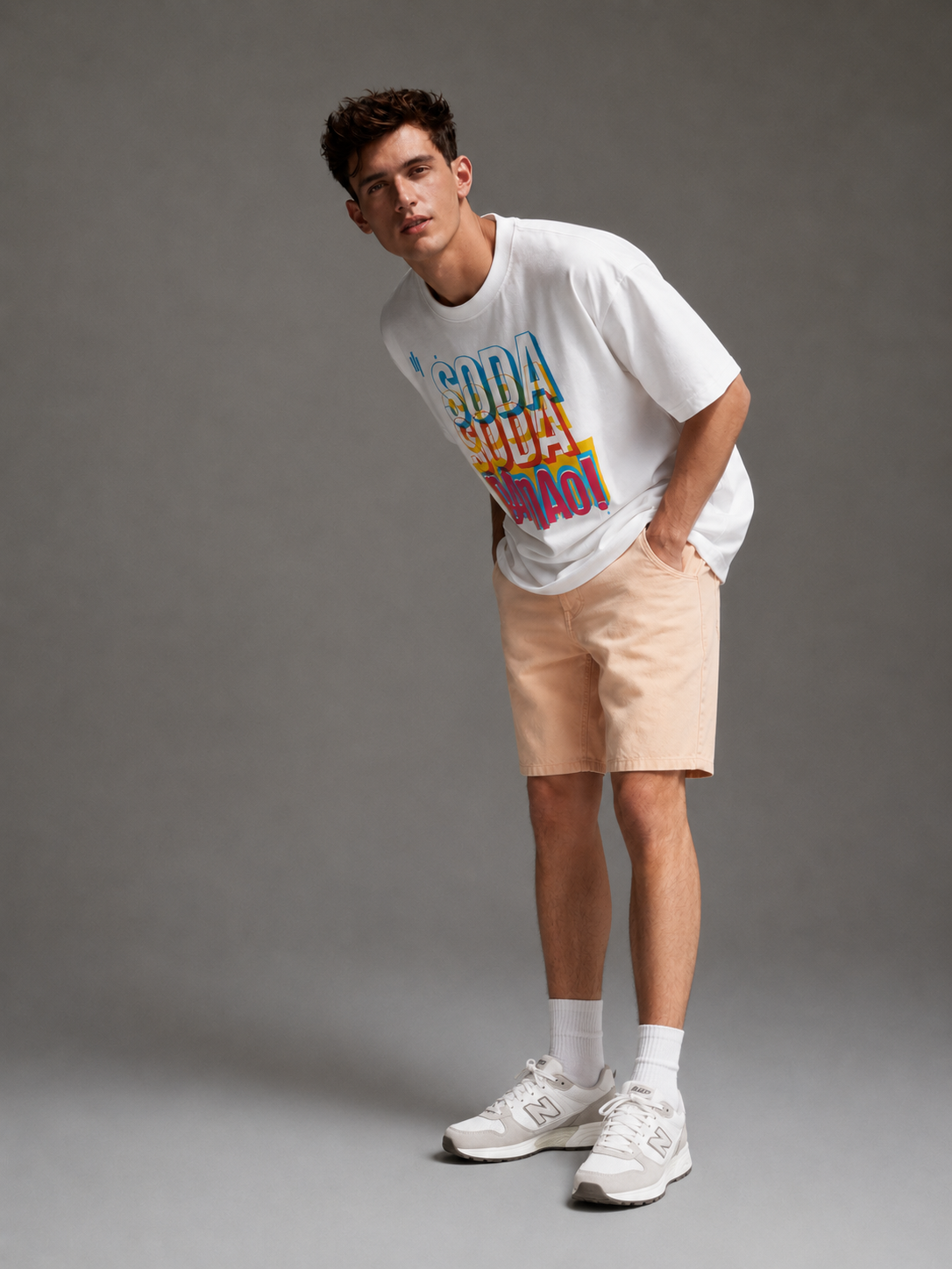 Soda Soda Banao Oversized Fit Printed T-shirt For Men’s
