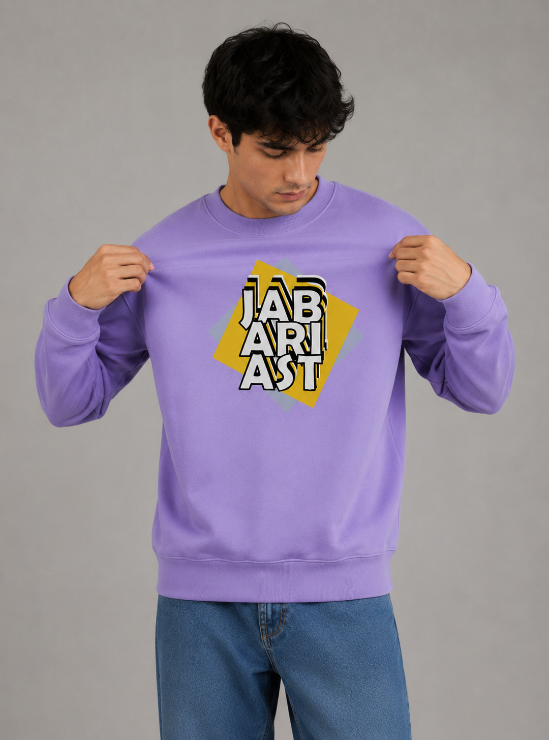 Jabarjast Regular Fit Printed Sweatshirt For Men’s