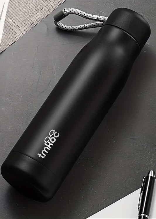 TMKOC Black Stainless Steel Bottle 550ml