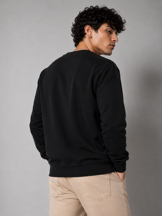 Ekdum Khaasam Khaas Regular Fit Printed Sweatshirt For Men’s Black