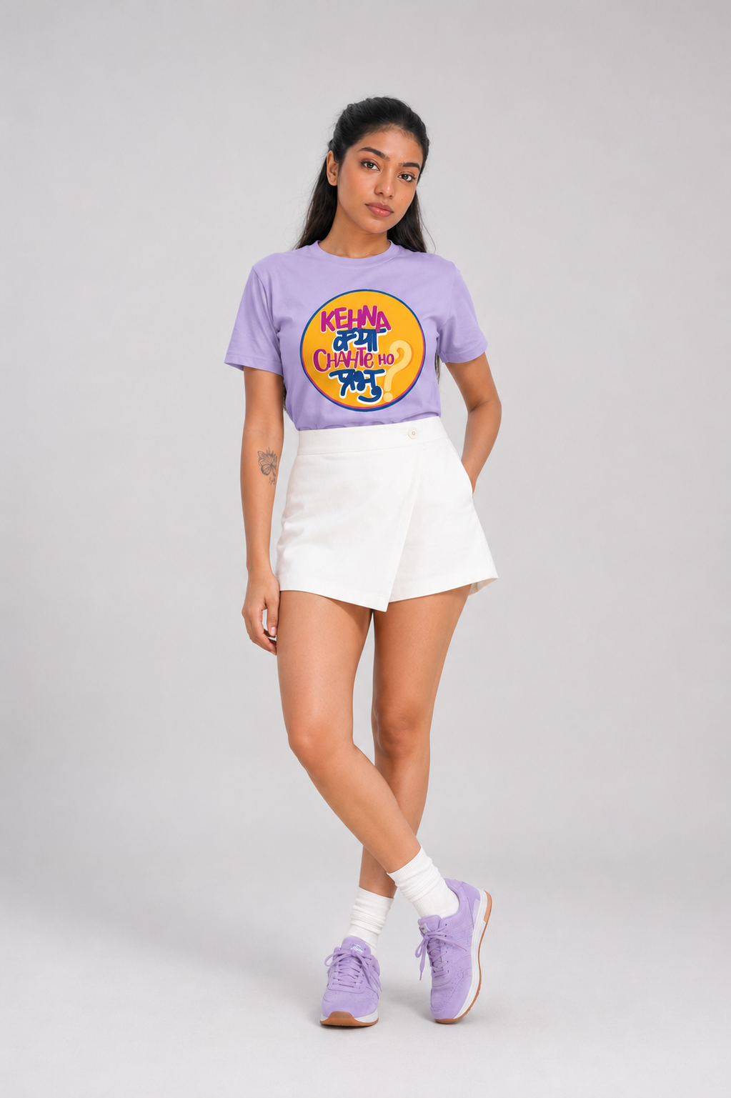 Kehna Kya Chahte Ho Prabhu Oversized Fit Printed T-shirt For Women’s