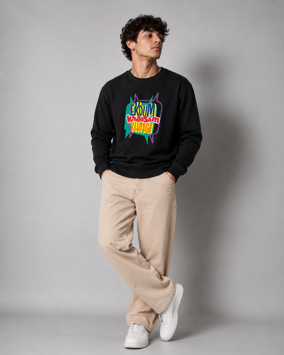 Ekdum Khaasam Khaas Regular Fit Printed Sweatshirt For Men’s
