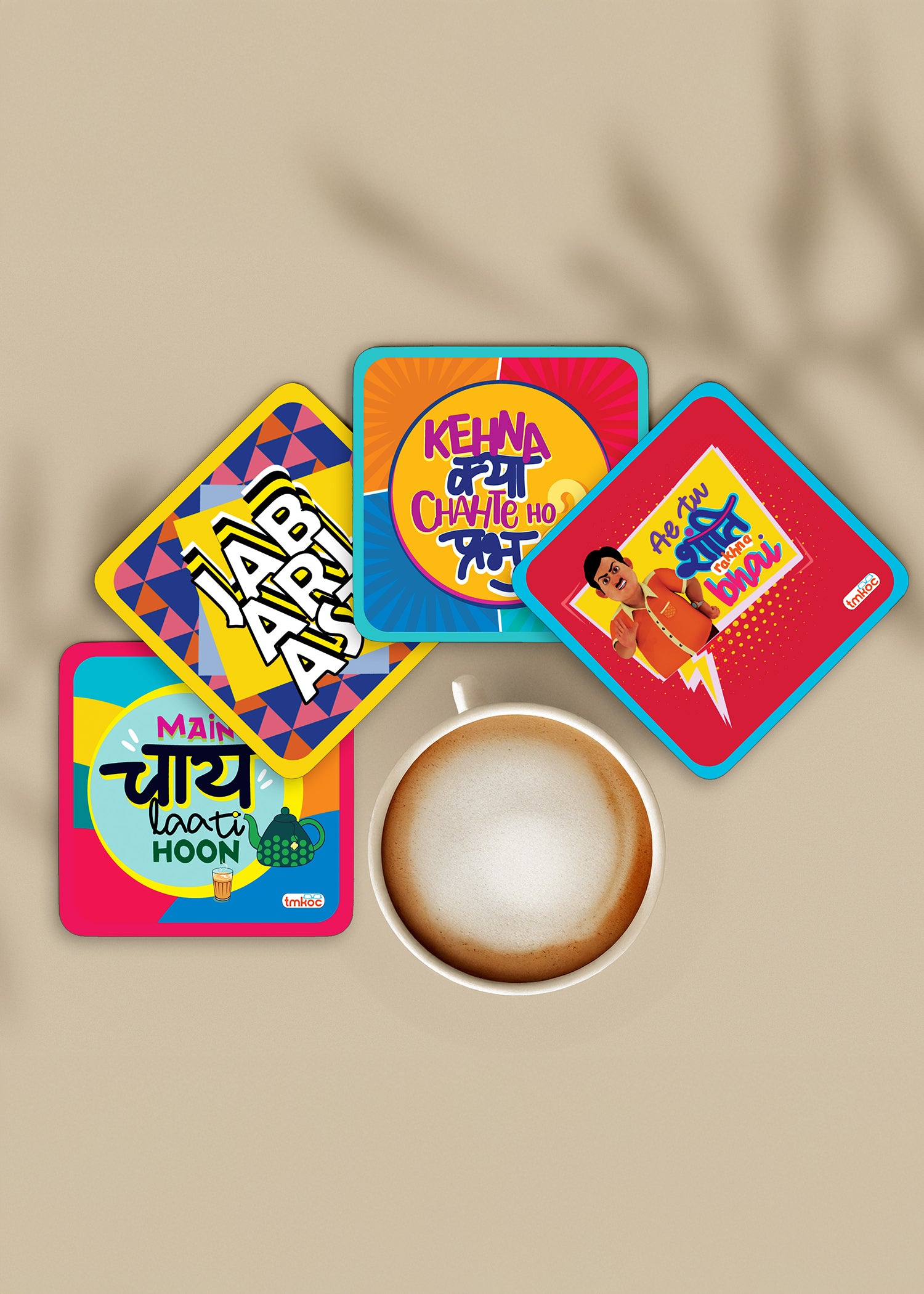 Tea - Coffee Coaster - Dining Table Decor Accessories - Set of 4