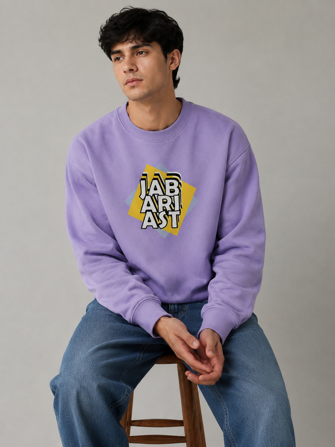 Jabarjast Regular Fit Printed Sweatshirt For Men’s