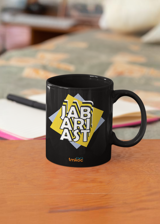 TMKOC Printed Black Coffee and Tea Ceramic Mug - 325ml