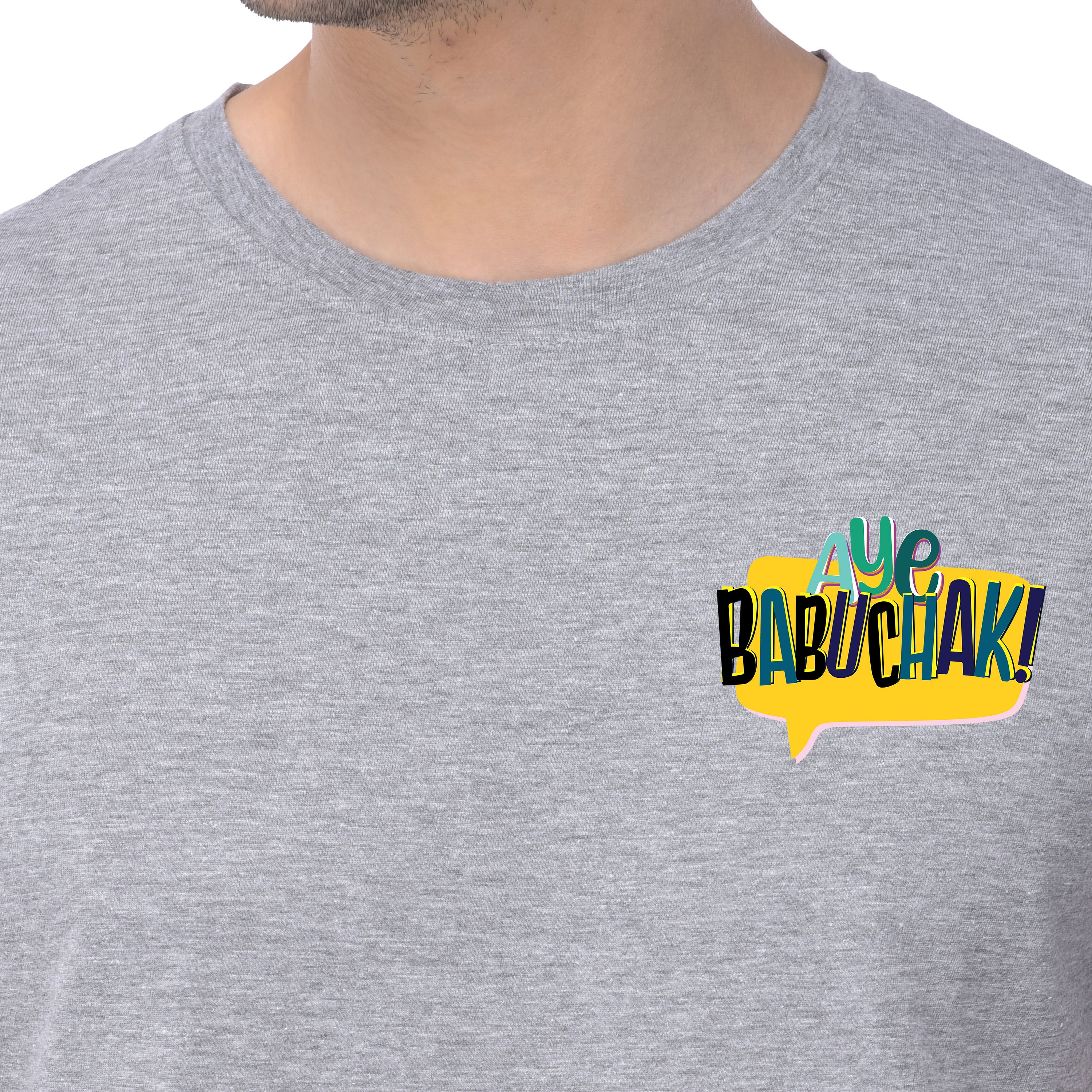Aye Babuchak-Champaklal Grey T-shirt