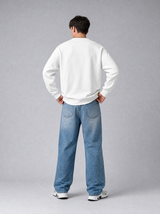 Kya Tapleek Hai Aapko Regular Fit Printed Sweatshirt For Men’s White
