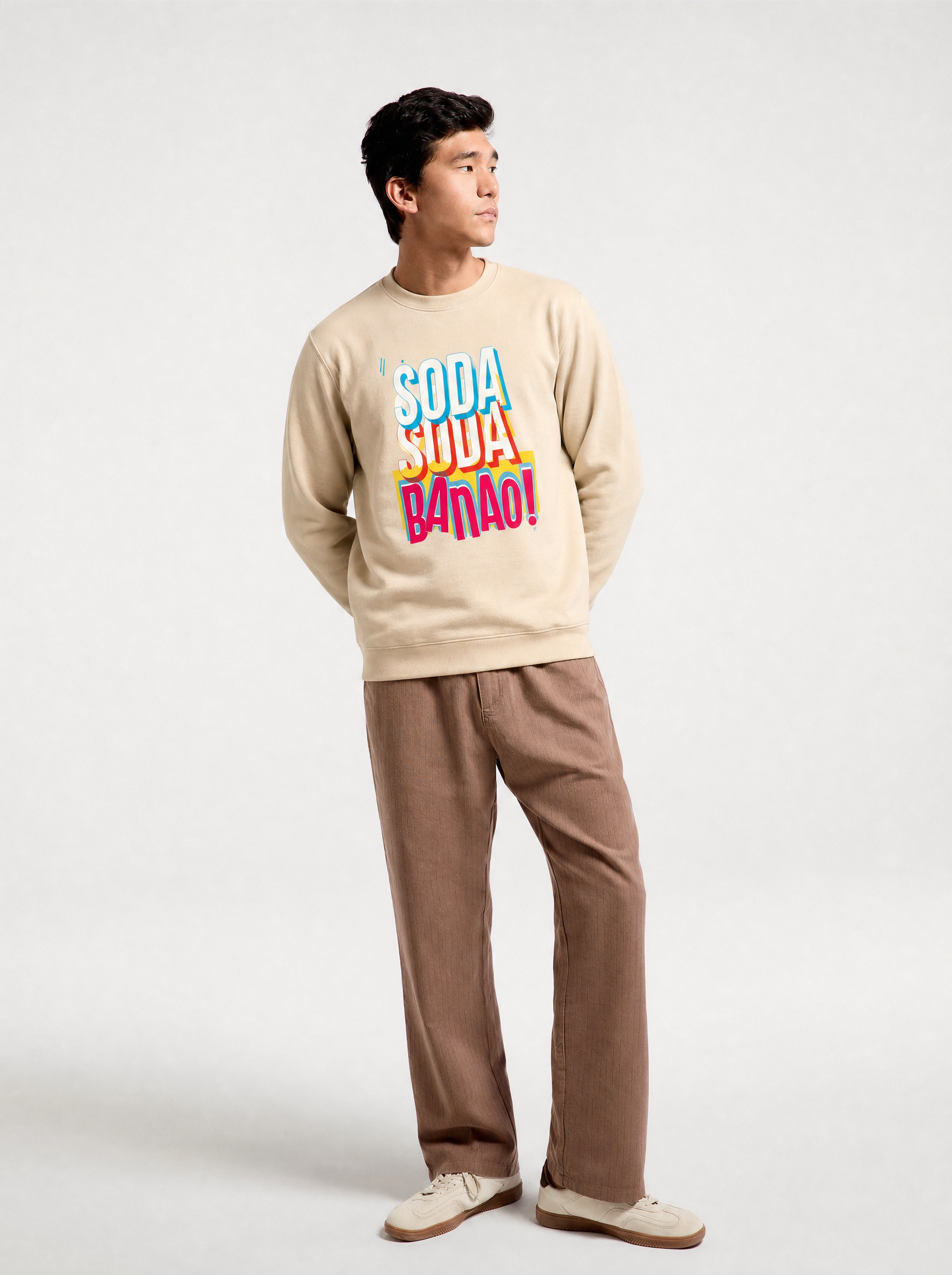 Soda Soda Banao Regular Fit Printed Sweatshirt For Men’s