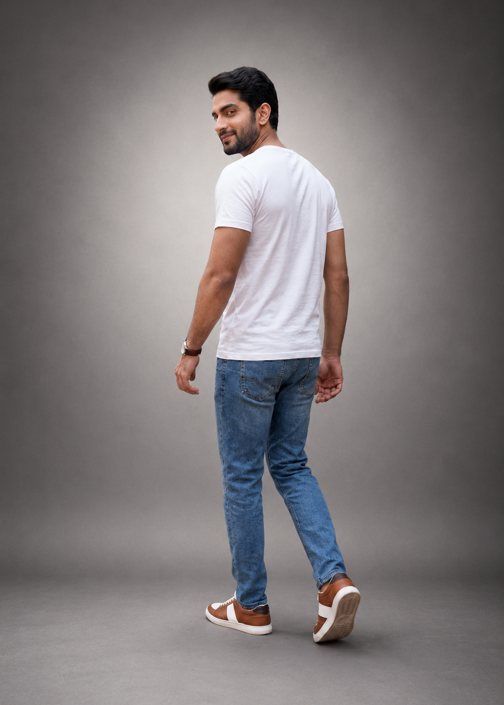 Aprateem Regular Fit Printed T-shirt For Men's White