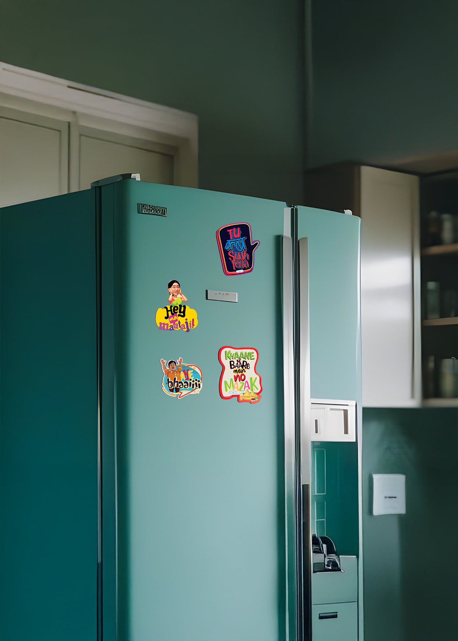 MDF Fridge Magnet - Set of 4