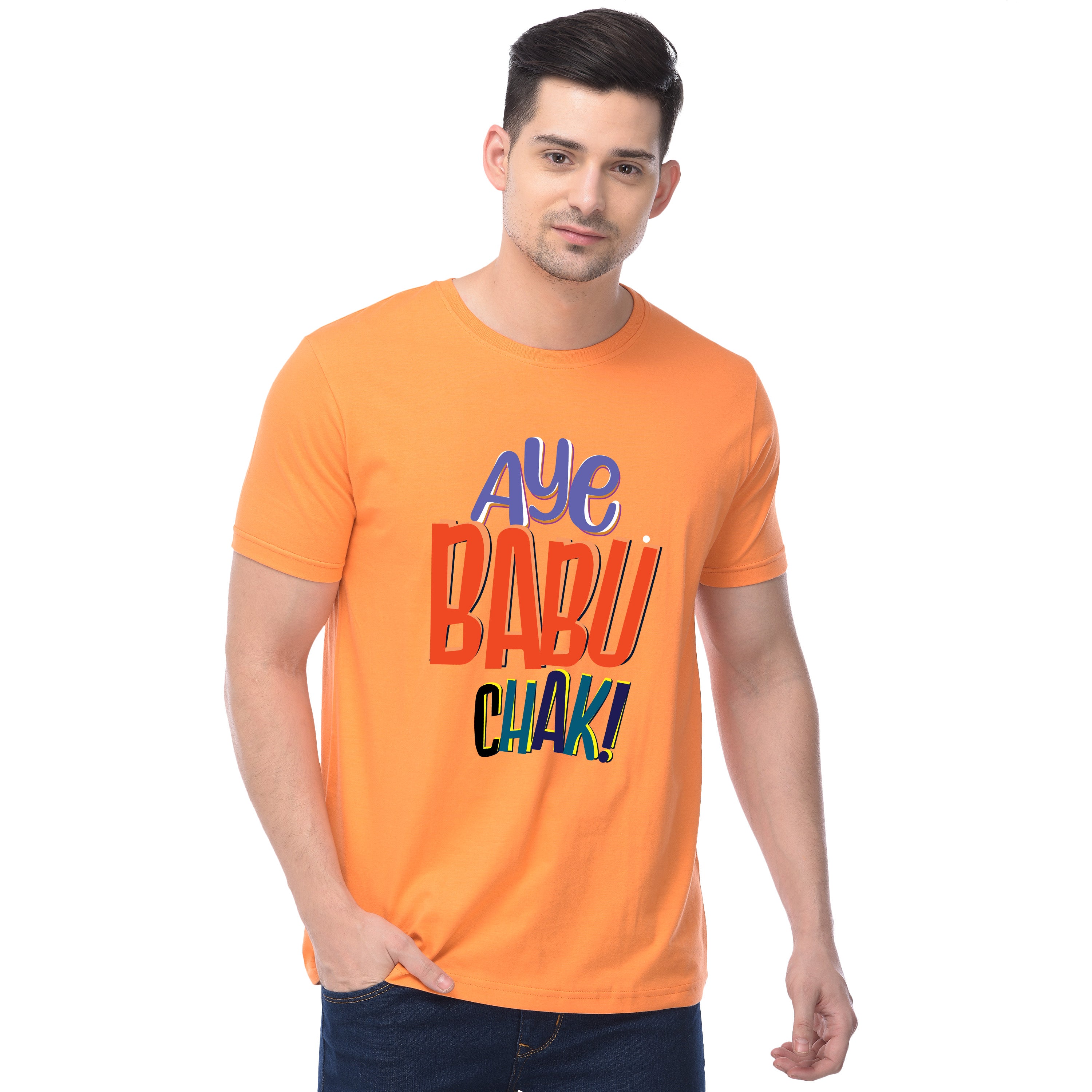 Aye Babuchak-Champaklal Orange T-shirt
