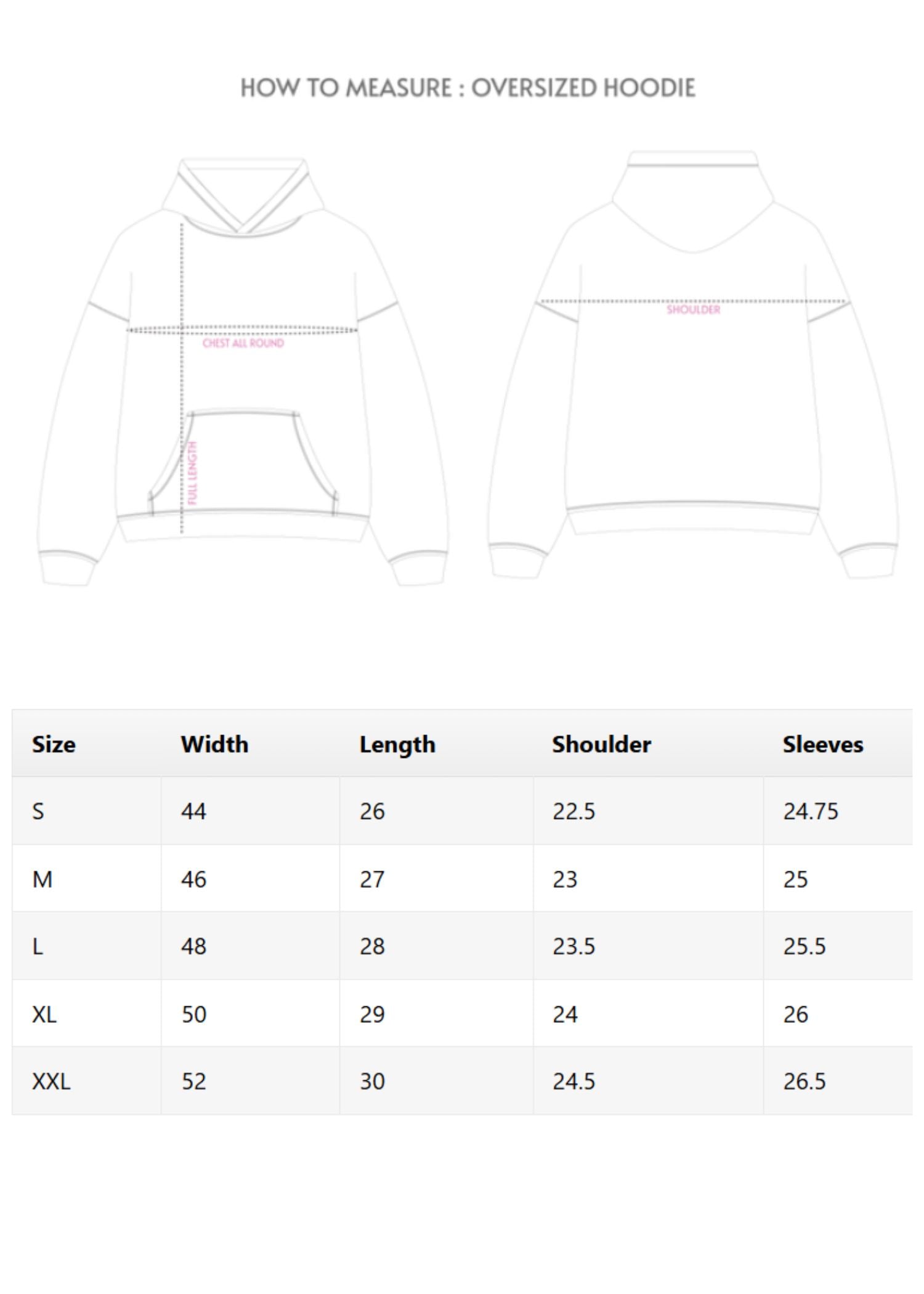 Fass Gaya Main Toh Oversized Fit Printed Hoodie For Men's