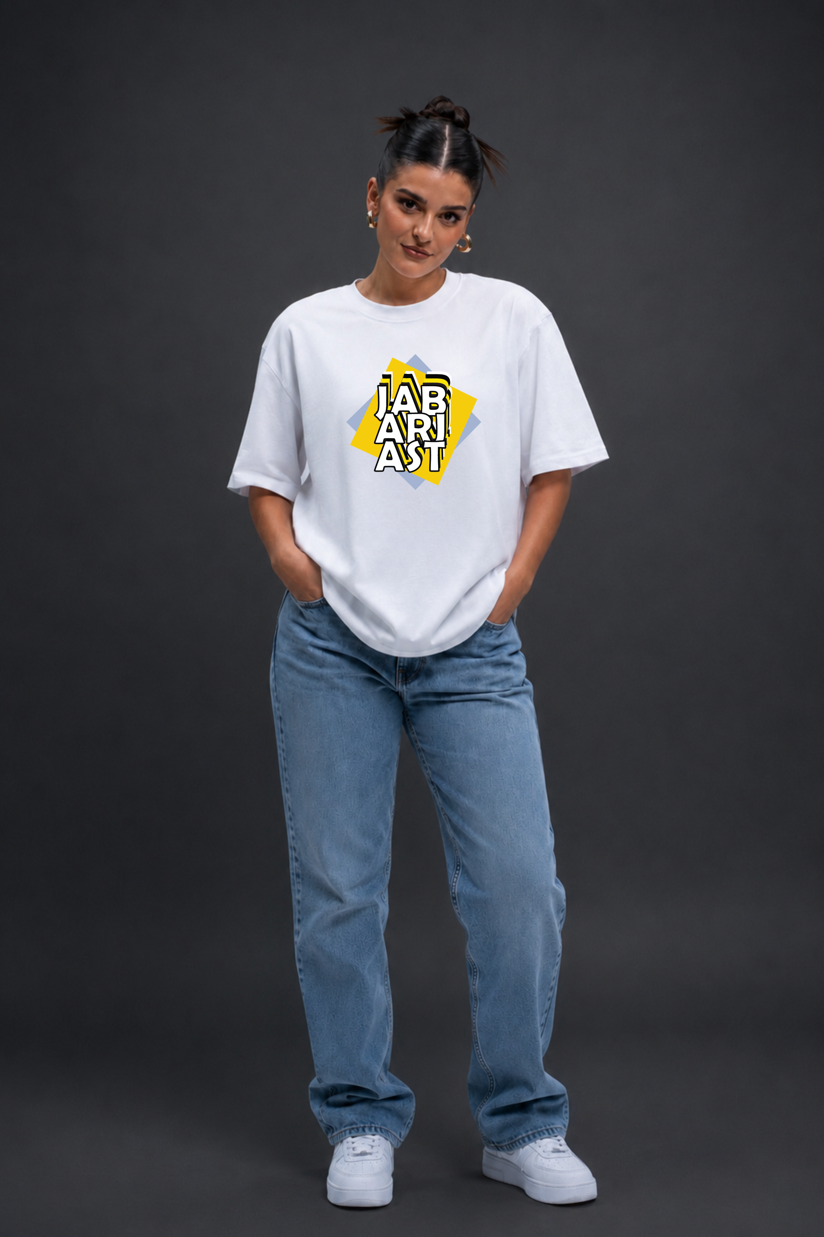 Jabarjast Oversized Fit Printed T-shirt For Women’s