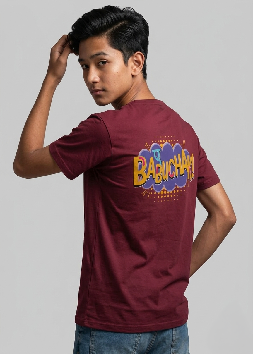 Aye Babuchak Teens Regular Fit Printed T-shirt For Boys