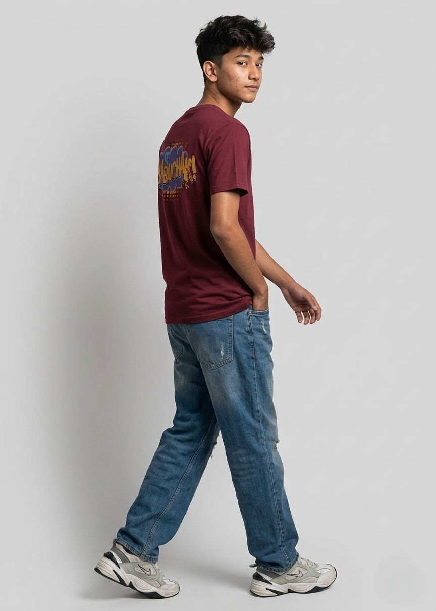 Aye Babuchak Teens Regular Fit Printed T-shirt For Boys