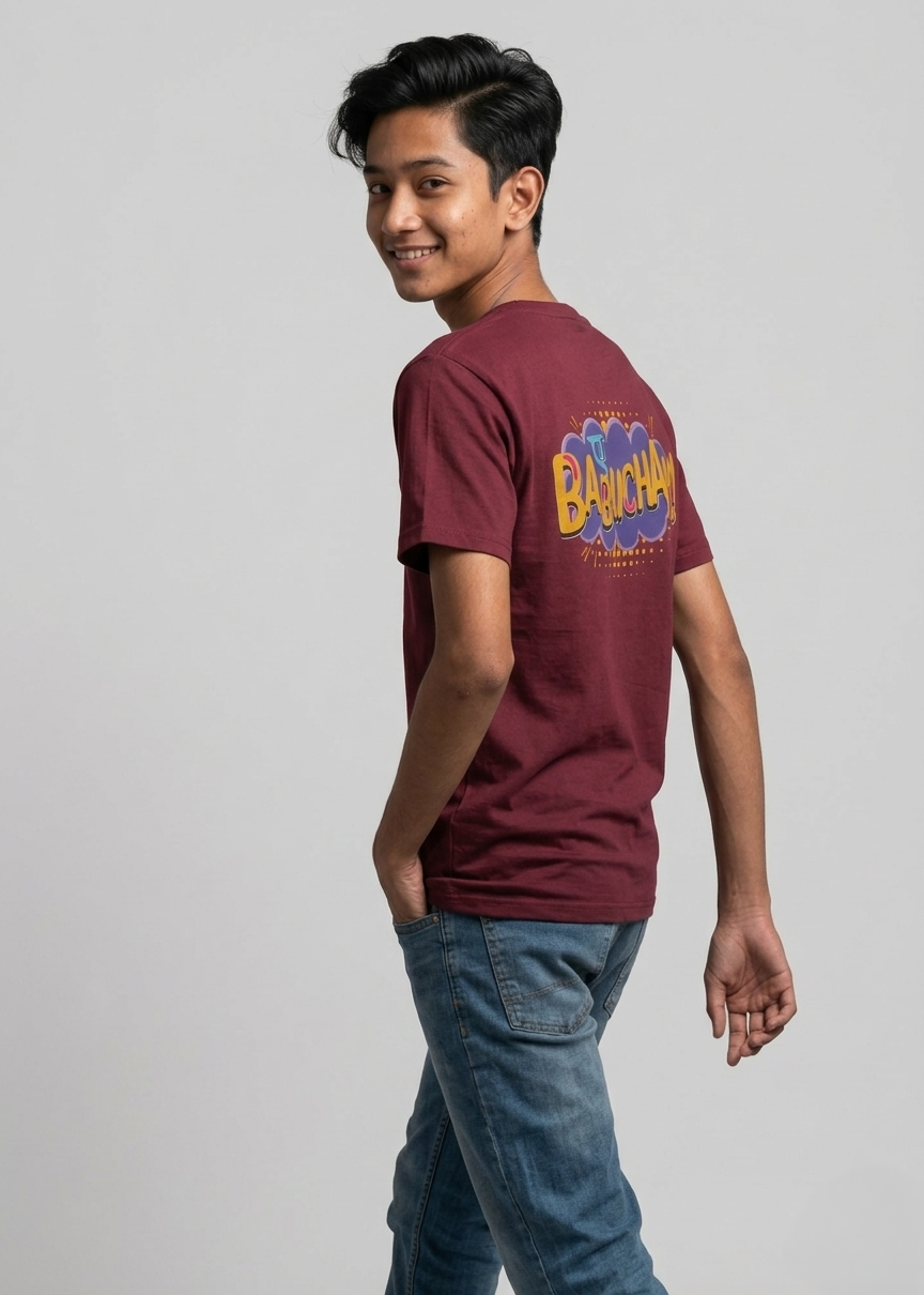 Aye Babuchak Teens Regular Fit Printed T-shirt For Boys
