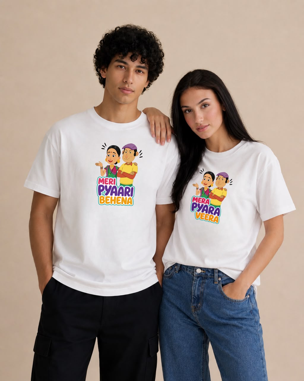 Raksha Bandhan Special - Meri Pyaari Behena & Mera Pyara Veera Unisex Tshirt