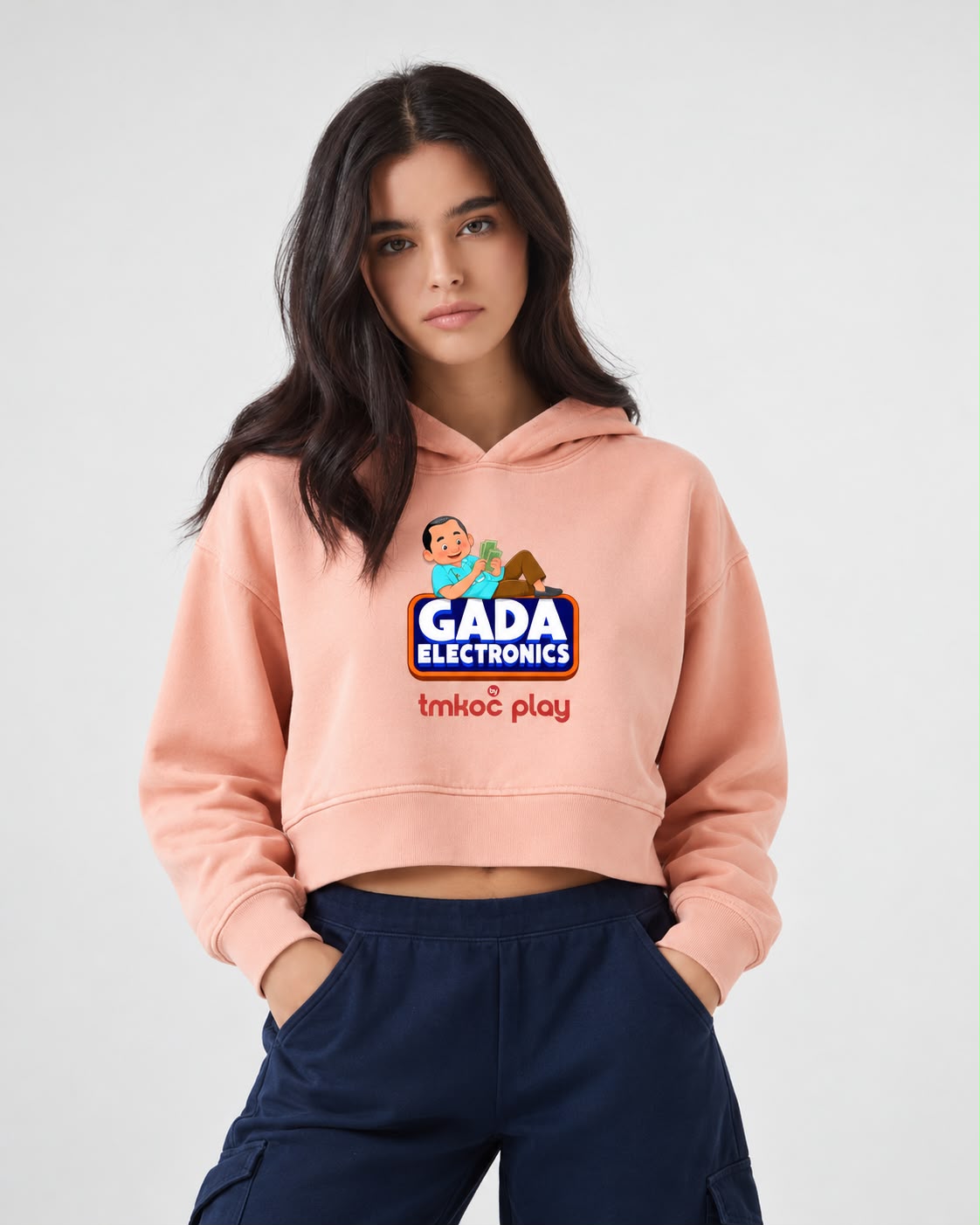 Gada Electronics Special Edition Cropped Hoodie For Women's