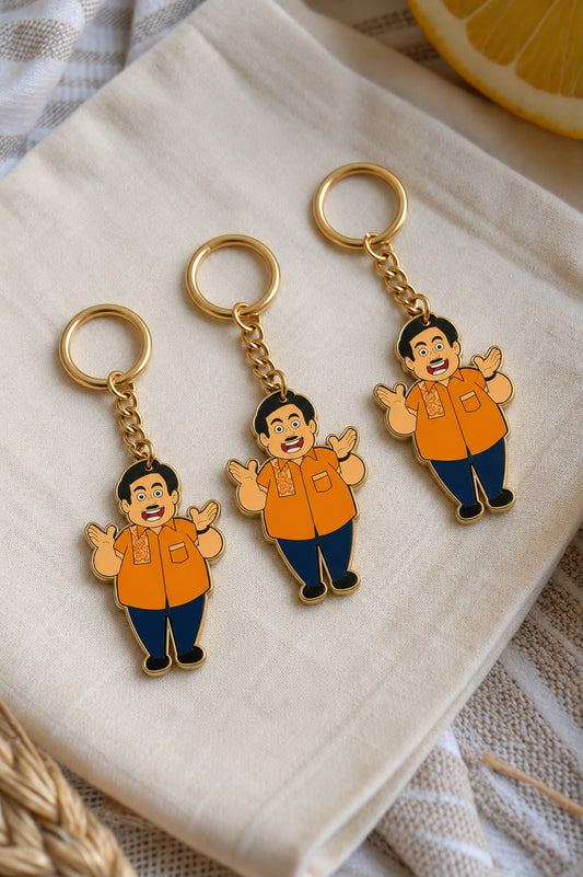 Keychain With Jethalal Artwork Set of 3