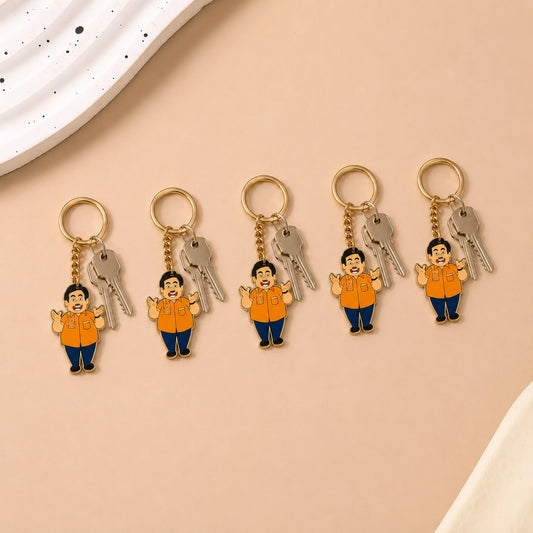 Keychain With Jethalal Artwork Set of 5