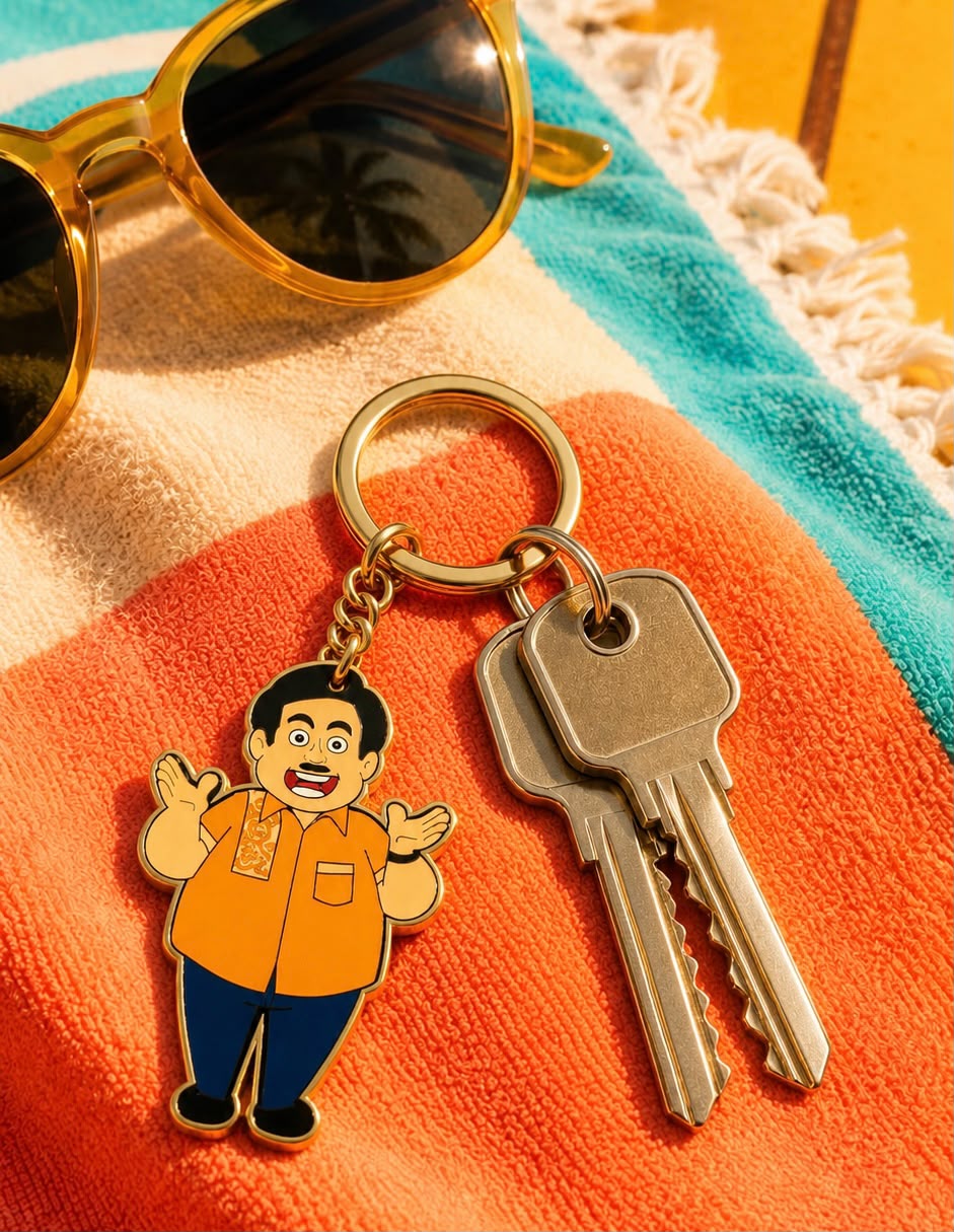 Keychain With Jethalal Artwork Single