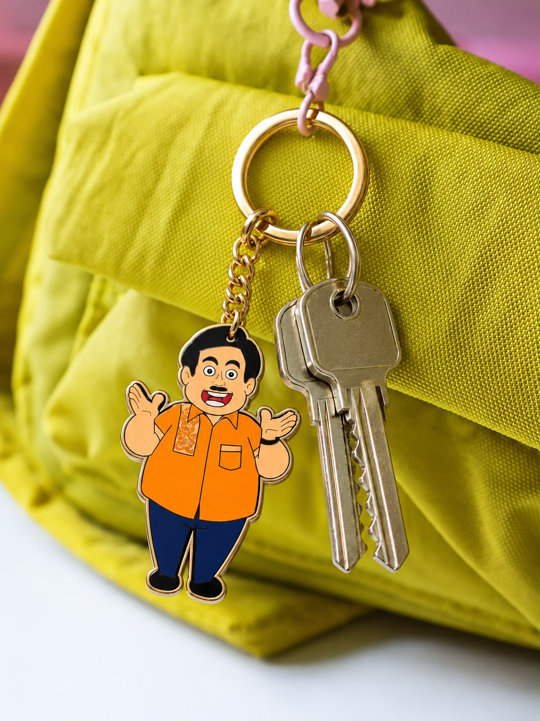 Keychain With Jethalal Artwork
