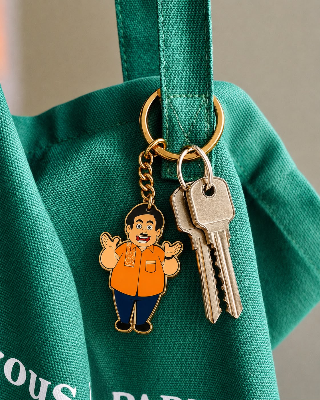 Keychain With Jethalal Artwork