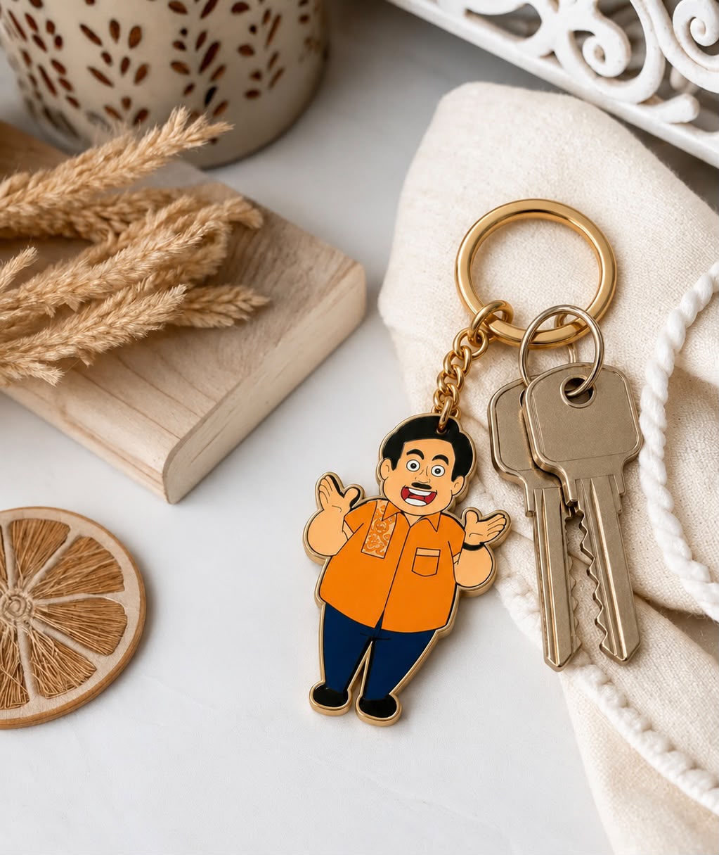 Keychain With Jethalal Artwork