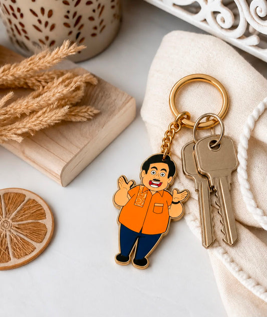 Keychain With Jethalal Artwork