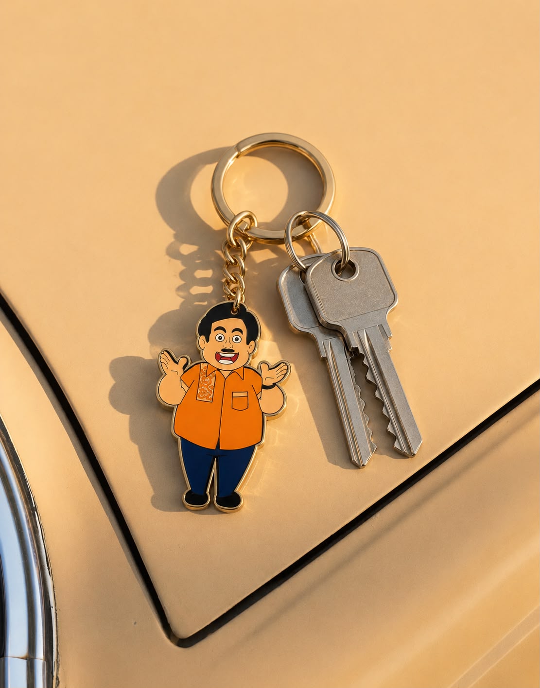 Keychain With Jethalal Artwork