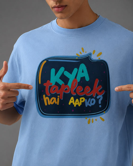 Kya Tapleek Hai Aapko Regular Fit Printed T-shirt For Men's