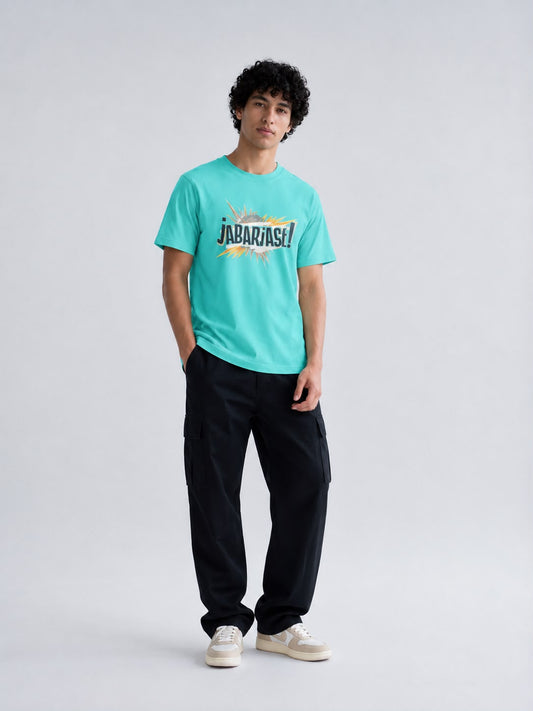 Jabarjast Regular Fit Printed T-shirt For Men's