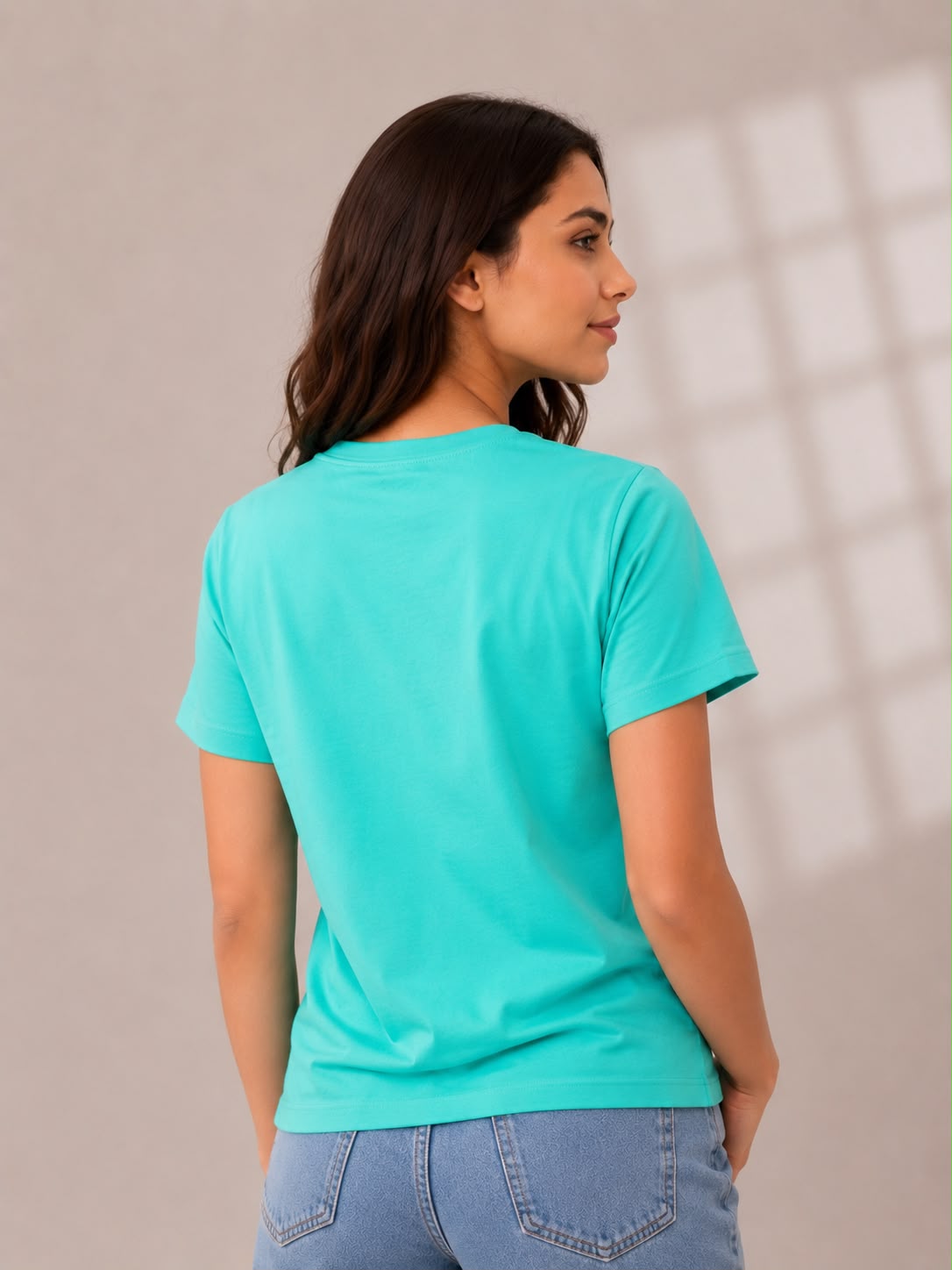 Kya Tapleek Hai Aapko Regular Fit Printed T-shirt For Women's Aqua Green