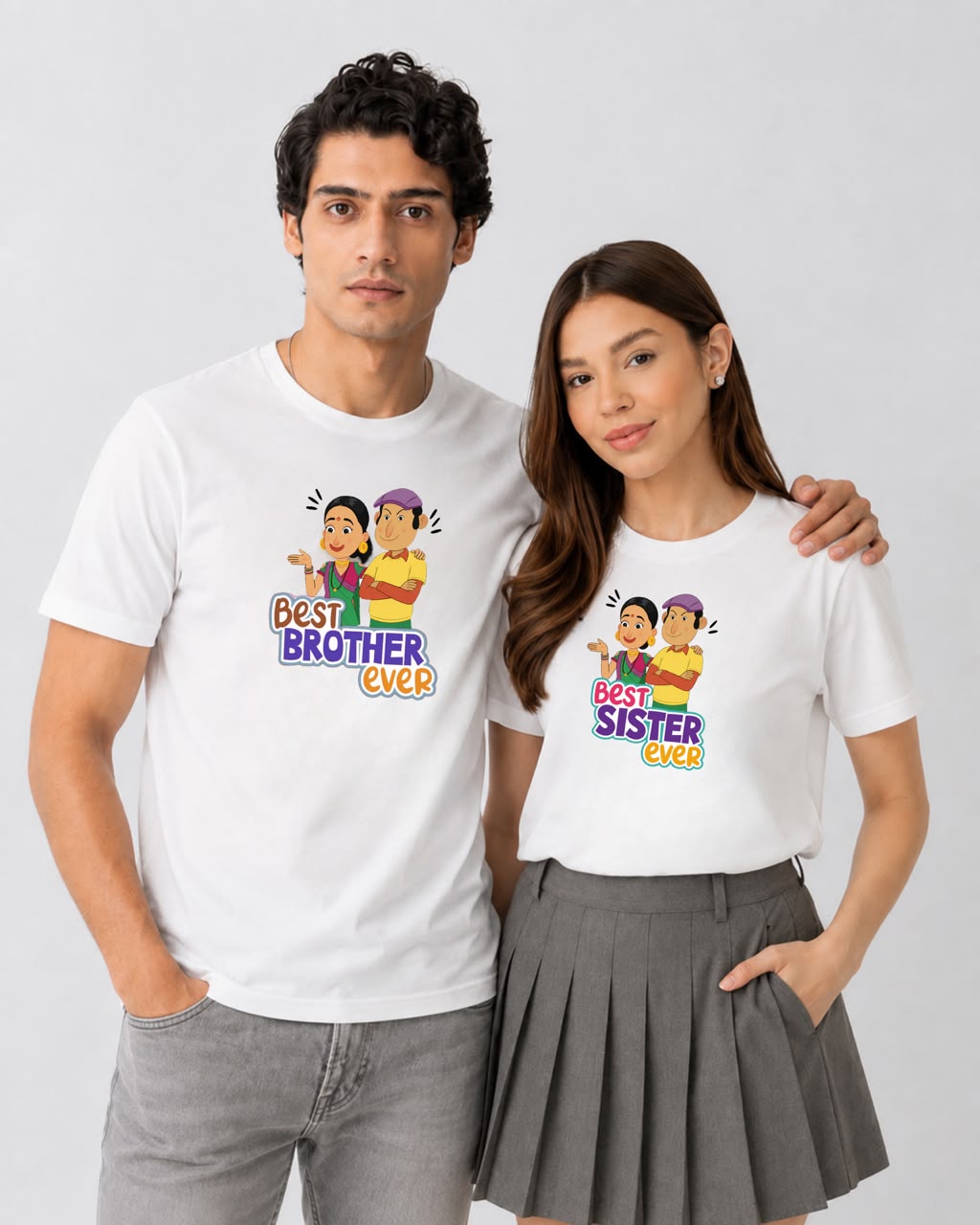 Raksha Bandhan Special - Best Sister Ever & Best Brother Ever Unisex Tshirt